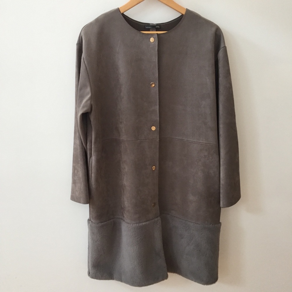 Zara suede jacket size Large